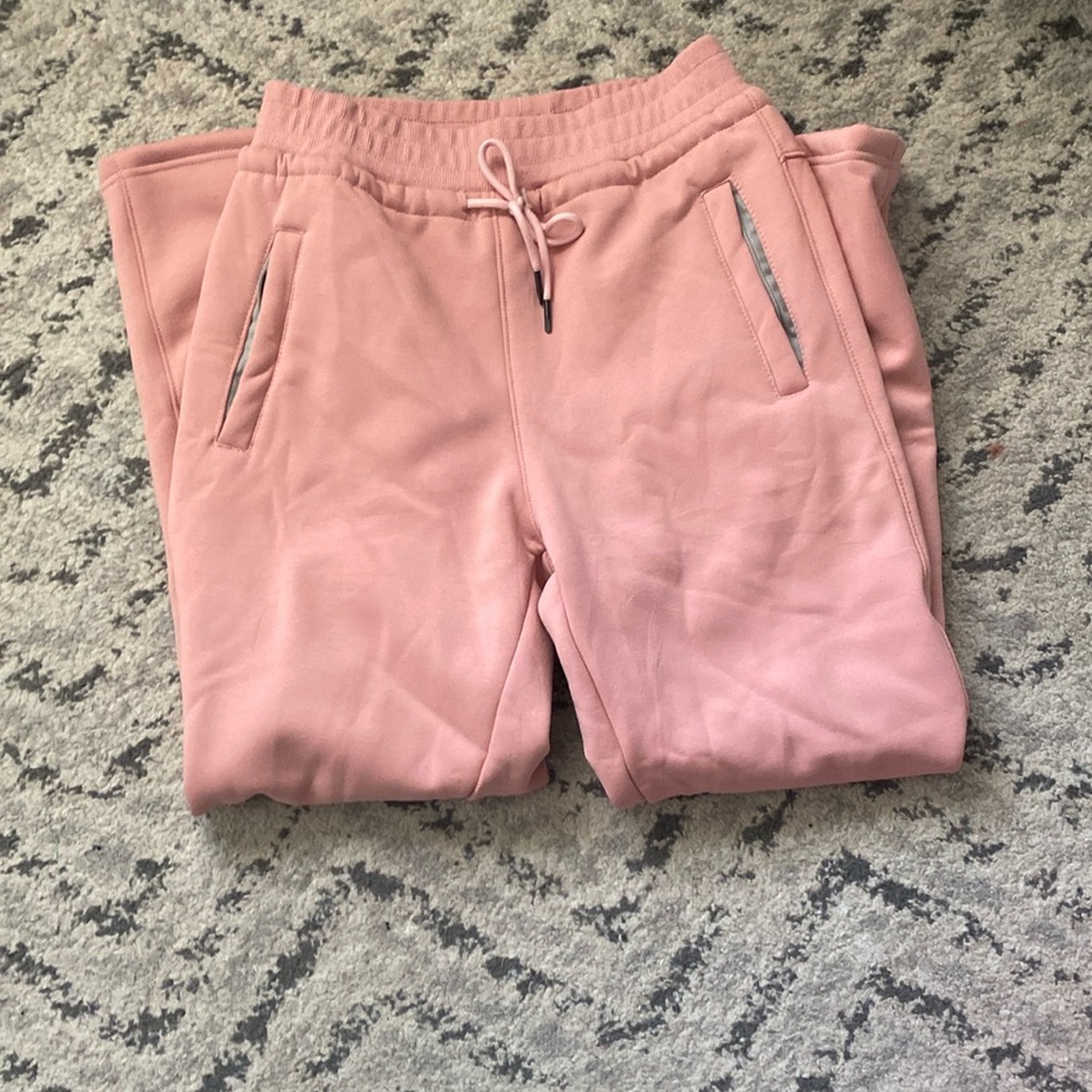 pink fluffy sweatpants